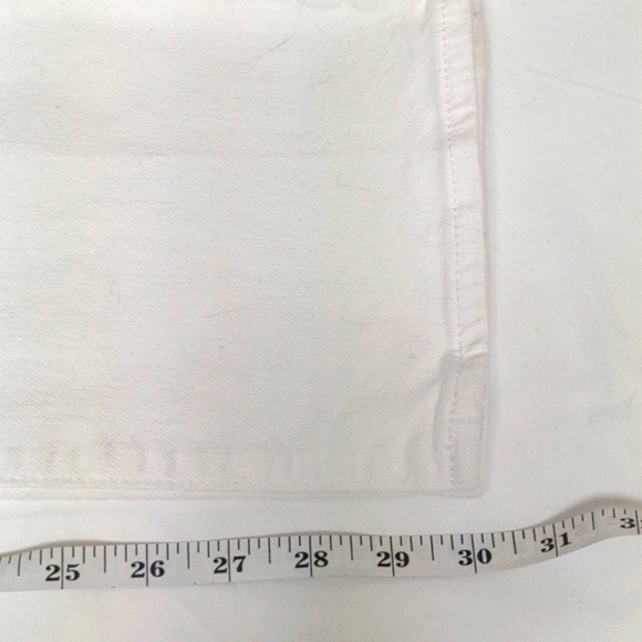 Levi Strauss white denim straight leg jeans, size 14 - Picture 8 of 10